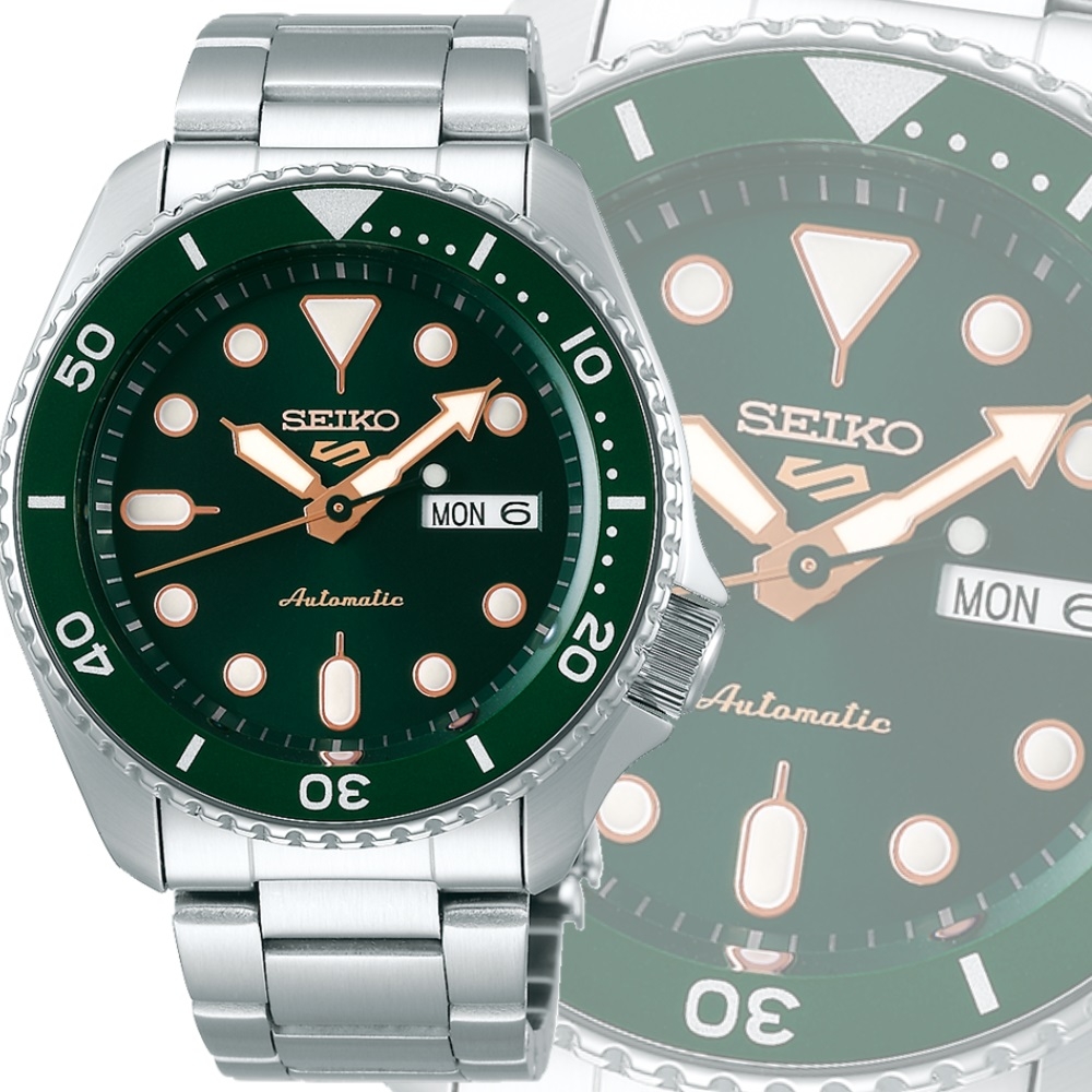SEIKO 5 Sports 精工綠水鬼機械錶4R36-07G0G / SRPD63K1 綠金(SK034