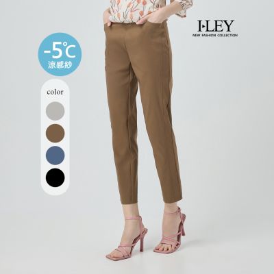 ILEY伊蕾 -5°C縲縈鬆緊腰圍九分褲(四色；M-3L)