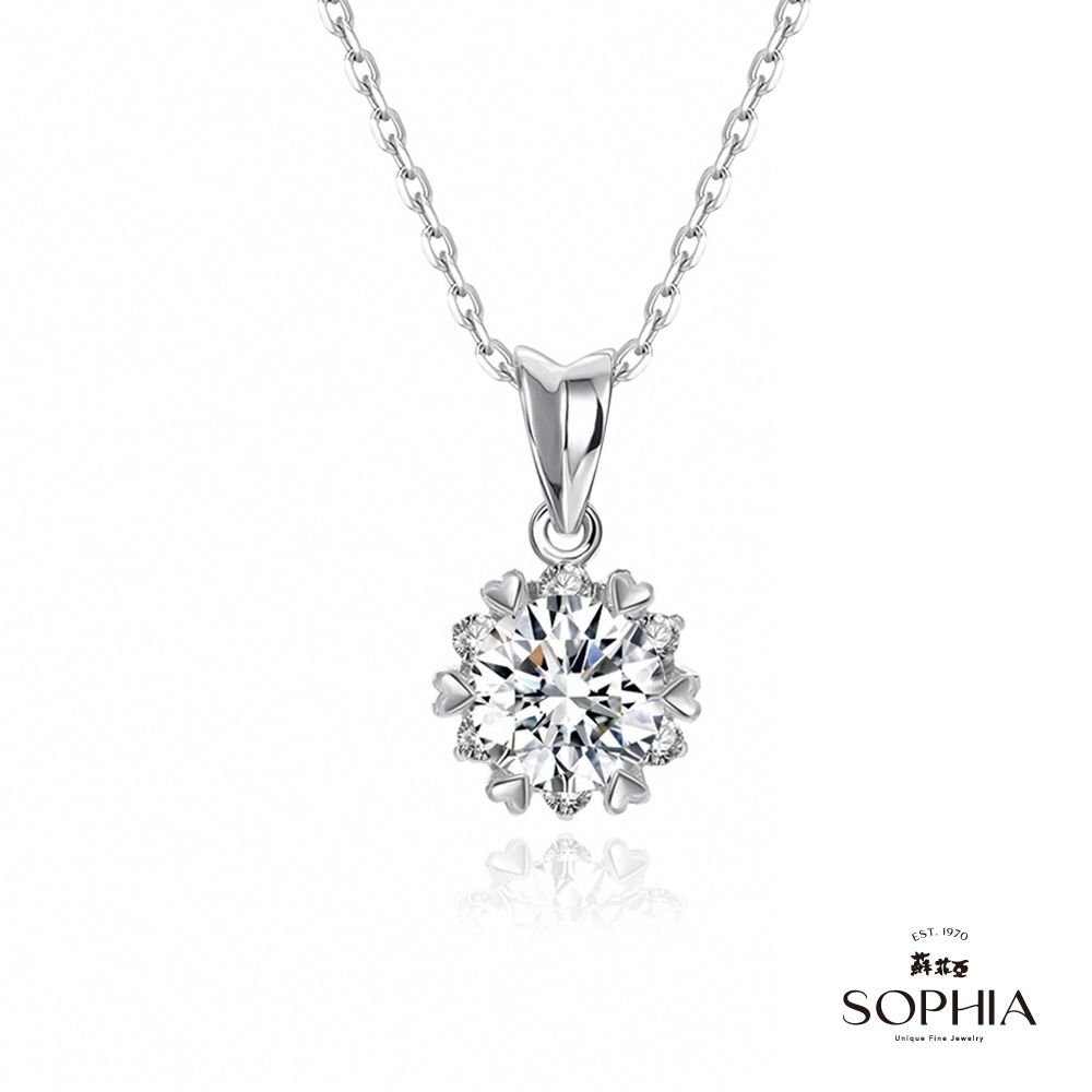 SOPHIA 蘇菲亞珠寶 - 費洛拉 1.00克拉 F/VVS1 PT950鉑金 鑽石項墜
