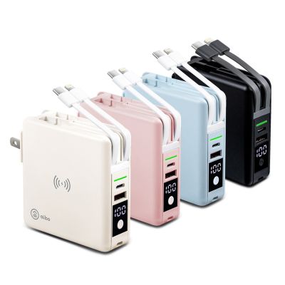 aibo 多合一無線磁吸+快充10000mAh行動電源(具Wh標示)