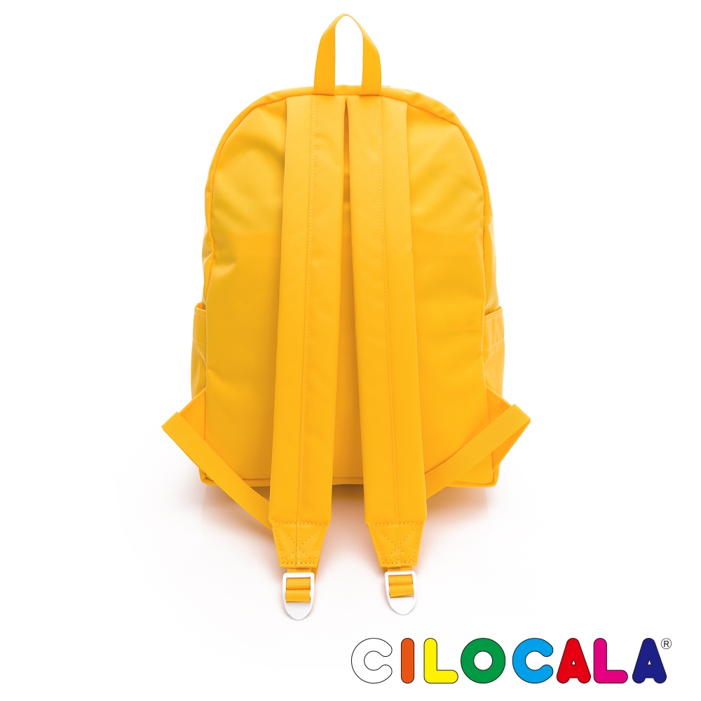 CILOCALA限量版亮彩尼龍防潑水KEYBO系列後背包-中大-黃