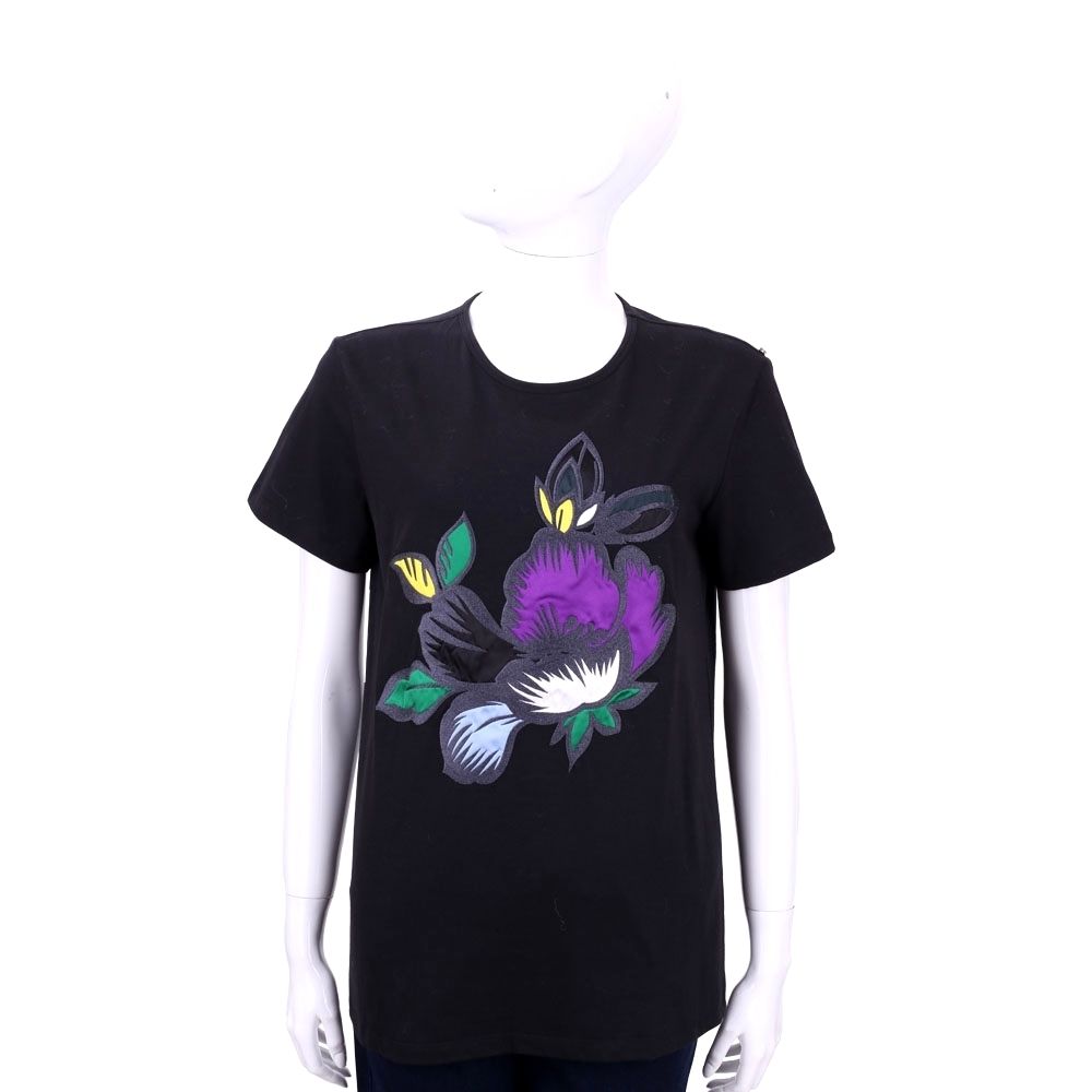 Max Mara集團 經典T恤 TEE 均一價 (深藍色繡花圖騰)