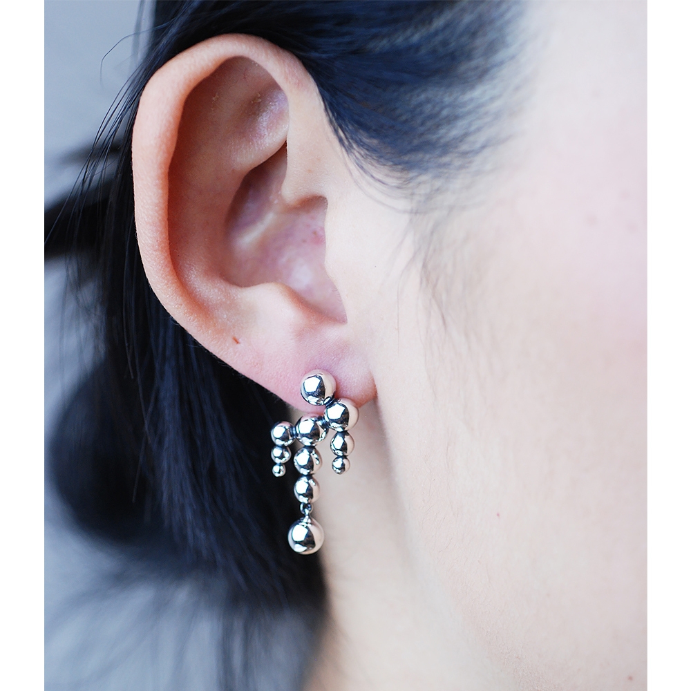 Georg Jensen Grapes #551U 純銀吊燈形針式耳環| 耳環/其他| Yahoo購物中心