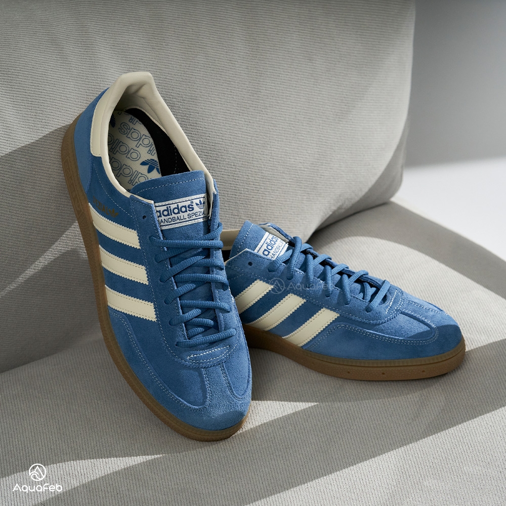 Adidas Handball Spezial 男款藍色皮革麂皮休閒鞋IG6194 | 休閒 Adidas Handball Spezial 男款藍色皮革麂皮休閒鞋IG6194 | 休閒