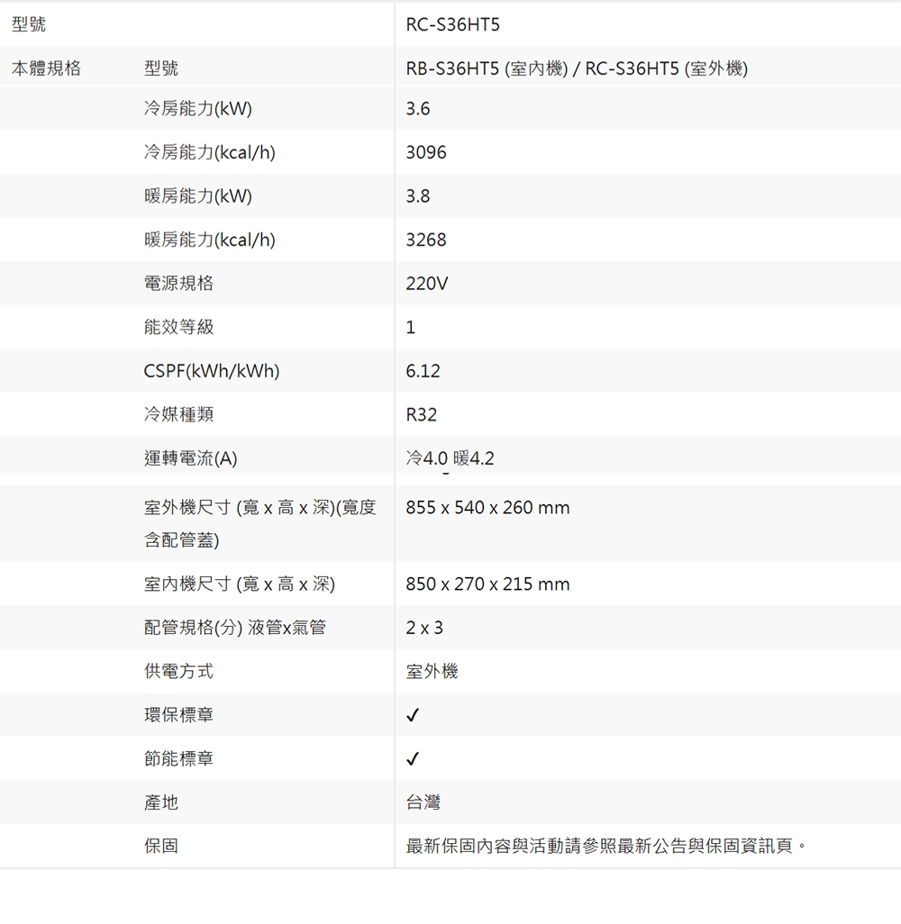 CHIMEI奇美 RC-S36HT5 - 詳情2