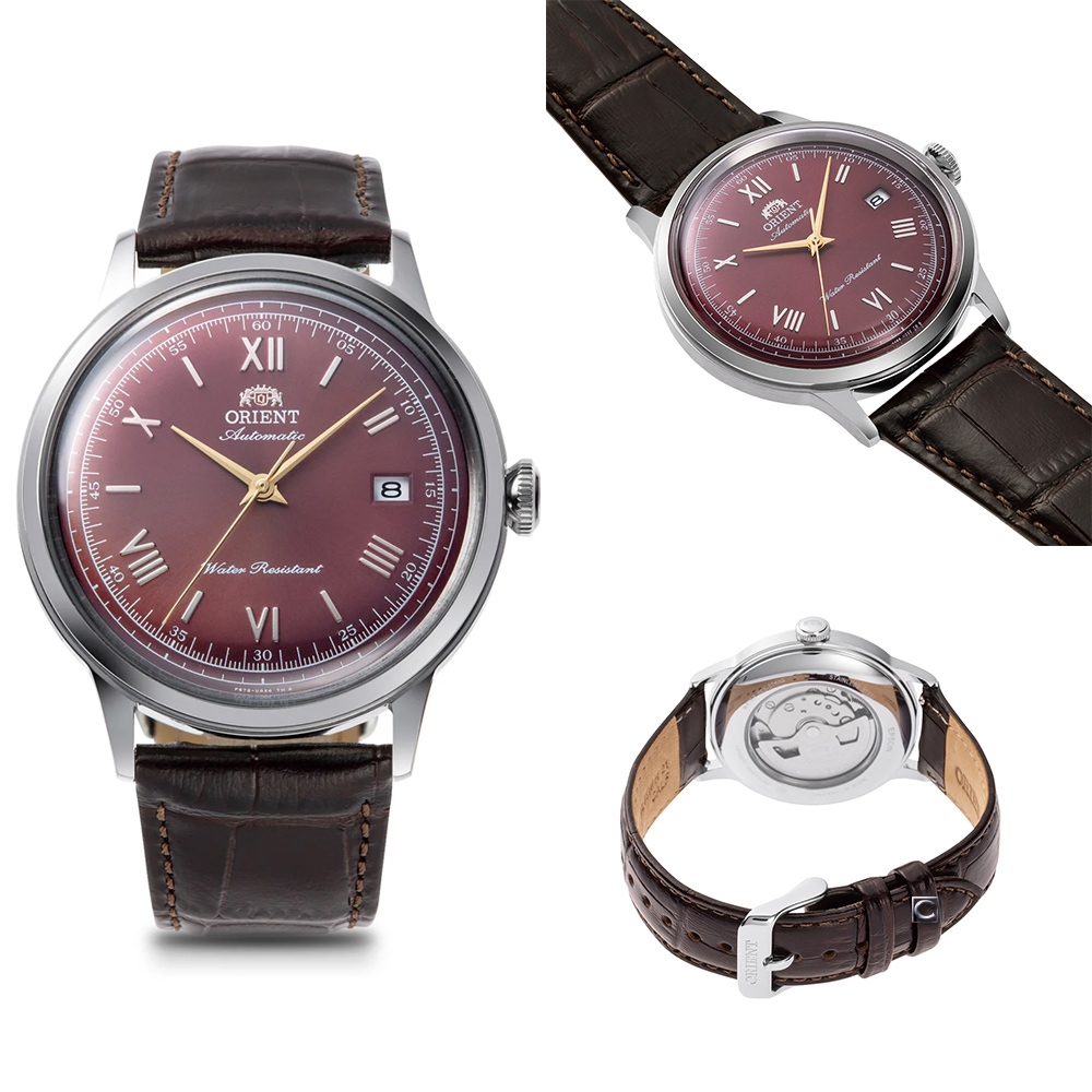 ORIENT 東方錶 Classic Bambino 復古機械腕錶-40.5mm紅 RA-AC0026R