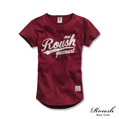 Roush 女生美式立體膠印柔棉短TEE(2511106)