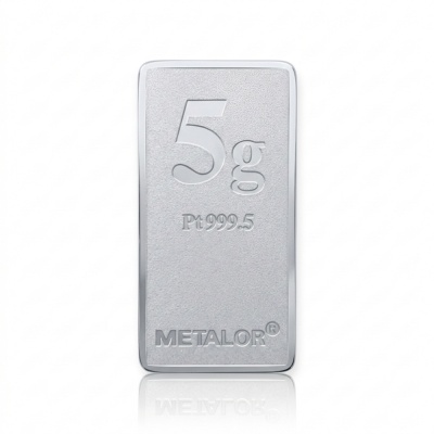 【世紀白金】全台首賣 瑞士Metalor Pt999.5 鉑金條塊 5g 輕鬆投資鉑金