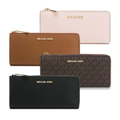 MICHAEL KORS JET SET TRAVEL防刮紋L拉鍊長夾（多款任選）