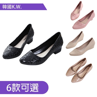 [韓妞推薦鞋款組合]【KEITH-WILL時尚鞋館】-獨家限量下殺 明星推薦款軟底包鞋B(防水鞋/通勤鞋/懶人鞋/樂福鞋/平底鞋)(時時樂限定)