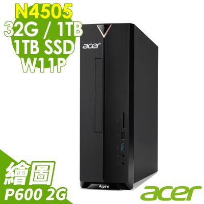 Acer 宏碁 Acer XC-840 商用薄型電腦 N4505/32G/1TSSD+1TB/P600_2G/W11P