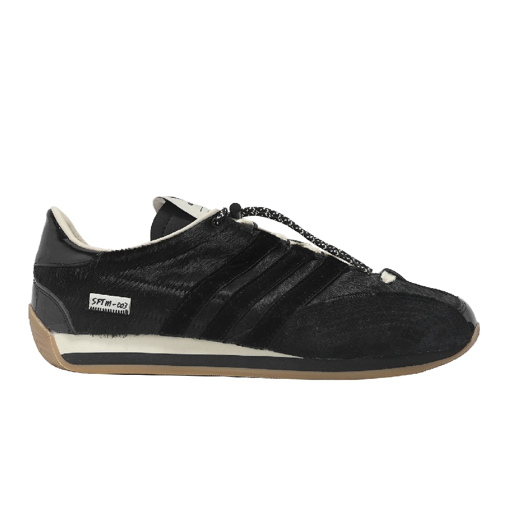 adidas x SFTM Country OG 男鞋女鞋黑白絨毛漆皮聯名抽繩愛迪達JH9010