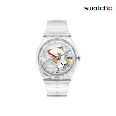 Swatch CLEARLY GENT 經典手錶/男錶/女錶/瑞士製造 SO28K100-S06 (34mm)