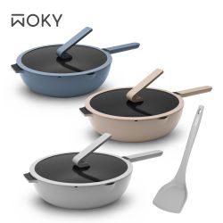 【WOKY 沃廚】恰恰鍋26CM深煎鍋組