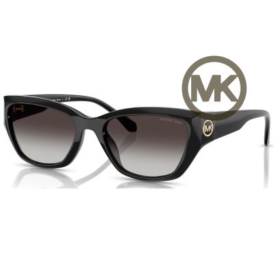 【Michael Kors】亞洲版 時尚個性多邊框太陽眼鏡 MK2242D 30058G 56mm 黑框漸層灰鏡片 公司貨