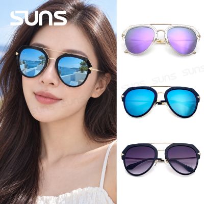 【SUNS】時尚飛行員墨鏡 韓系大框水銀墨鏡 男女適用 抗UV400 S028