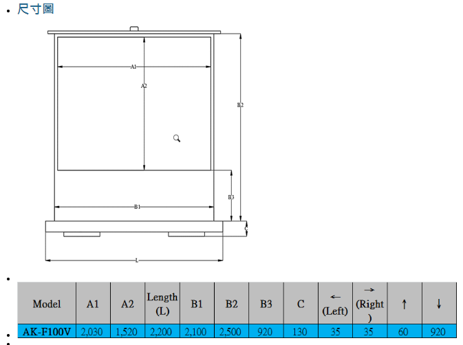 Akia Screens AK-F100V - 詳情9