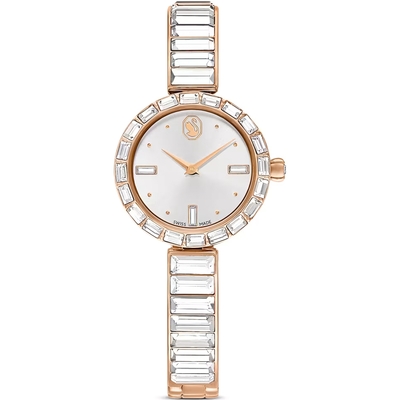 SWAROVSKI 施華洛世奇 Matrix Bangle系列 水晶腕錶-25mm白 5677484