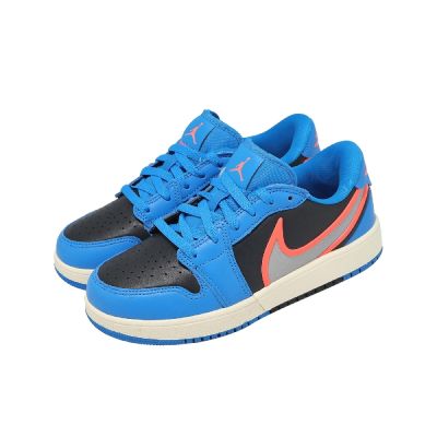 Nike 休閒鞋 Air Jordan 1 Low RM 大童 女鞋 藍 橘 黑 AJ1 HQ2024-400