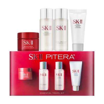 SK-II 暢銷旅行4件組(潔面乳20g＋化粧水30ml+青春露30ml+活膚霜15g) 禮盒 旅行