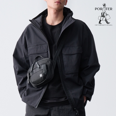 PORTER INTERNATIONAL - 自信經典NEW HEAT斜背包 - 全黑