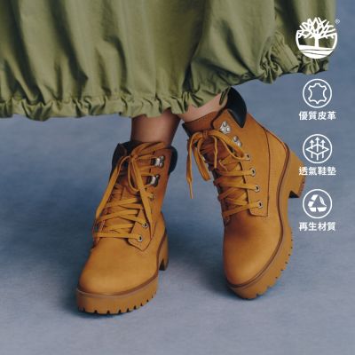 Timberland官方旗艦 女款小麥色綁帶式休閒靴|A5VPZ231