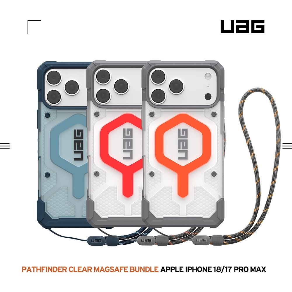 UAG iPhone 18/17 Air/Pro/Pro Max 磁吸耐衝擊經典手腕掛繩保護殼(支援MagSafe 手機殼) (iPhone 18/17ProMax)