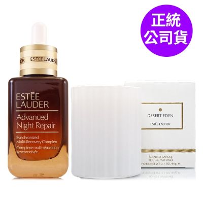 EsteeLauder雅詩蘭黛 *ESTEE LAUDER 雅詩蘭黛 特潤超導全方位修護露50ml贈香氛蠟燭60g(檀沙玫瑰/漫舞櫻花)(正統公司貨)