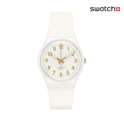 Swatch WHITE BISHOP 經典手錶/男錶/女錶/瑞士製造 SO28W106-S14 (34mm)