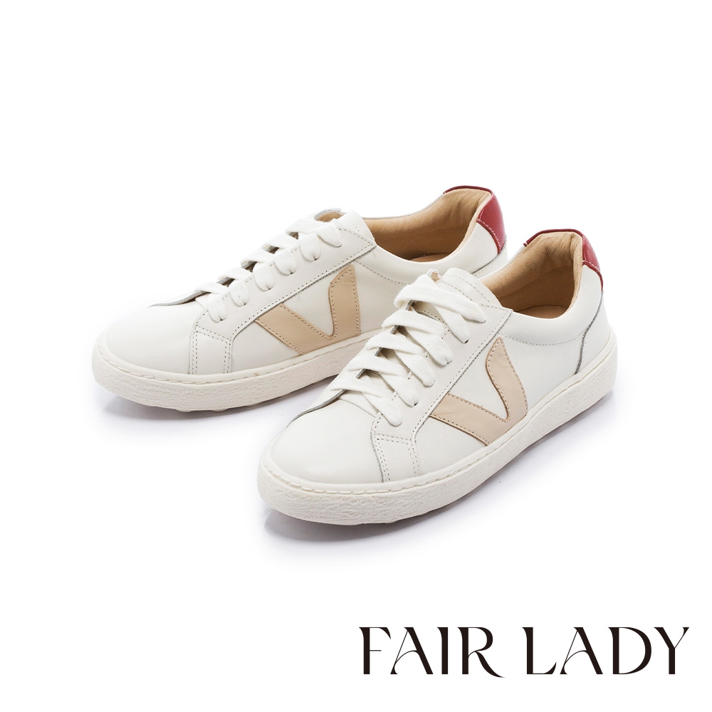 FAIR LADY 軟實力｜經典熱銷 小白鞋 多款 均一價 (D款-洋紅)