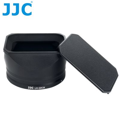 JJC副廠Ricoh理光GR IIIx遮光罩LH-GR3X遮光罩(本體鋁合金製;內裡消光霧黑;附蓋;可搭F-WMCUVG3保護鏡)亦適GRIIIx HDF太陽罩Lens Hood