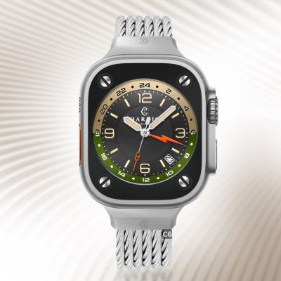 CHARRIOL夏利豪 Celtic Apple Watch Band-蘋果鋼索壓扣錶帶 C6(AW.51.C01/M)