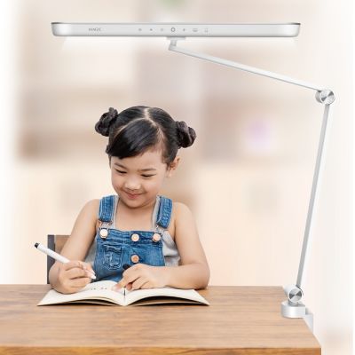 MAGIC大視界LED雙臂夾燈-時尚銀(MA628升級版/可加購底座)