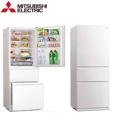 MITSUBISHI三菱 MITSUBISH 三菱 三門450L一級能變頻玻璃鏡面冰箱MR-CGX45EP- 含基本安裝+舊機回收