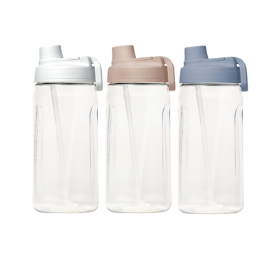 【樂扣樂扣】 (買1送1) PET大容量豪飲冷水壺1.5L(附吸管)(三色任選)