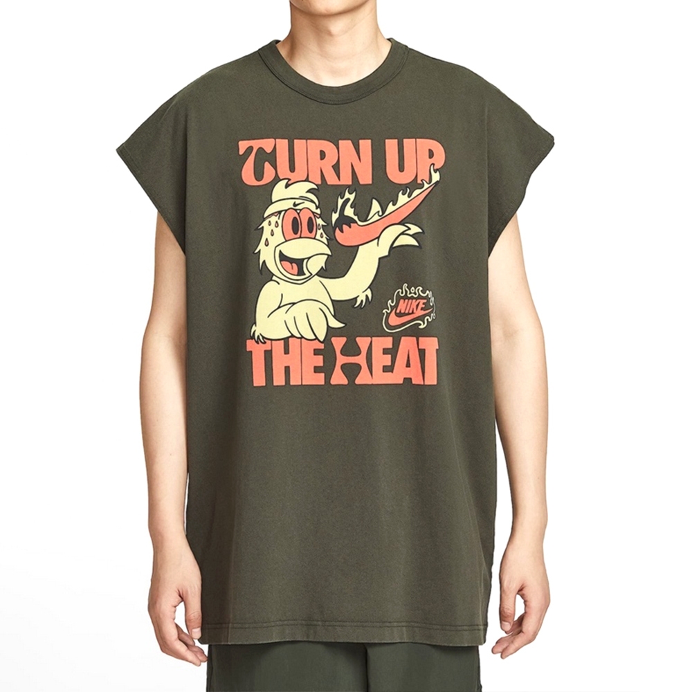 Nike As U Nsw Tee Slvls Hot Ones 背心男款綠色無袖寬鬆HQ9255-355 | NIKE | Yahoo購物中心