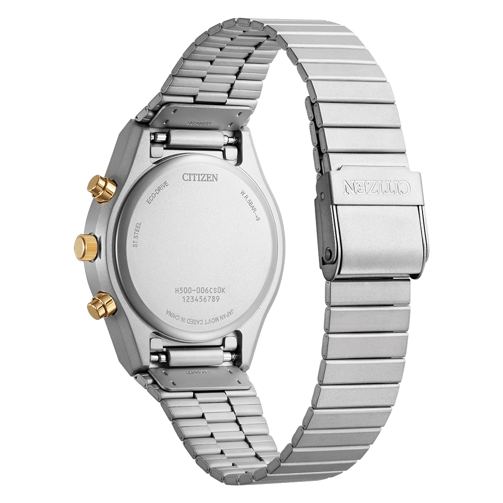 CITIZEN星辰Chronograph系列復刻1984 昭和金復古計時光動能腕錶618