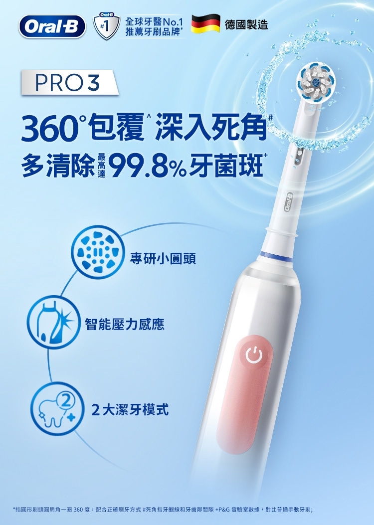 BRAUN德國百靈 Oral-B-PRO3 3D - 詳情2