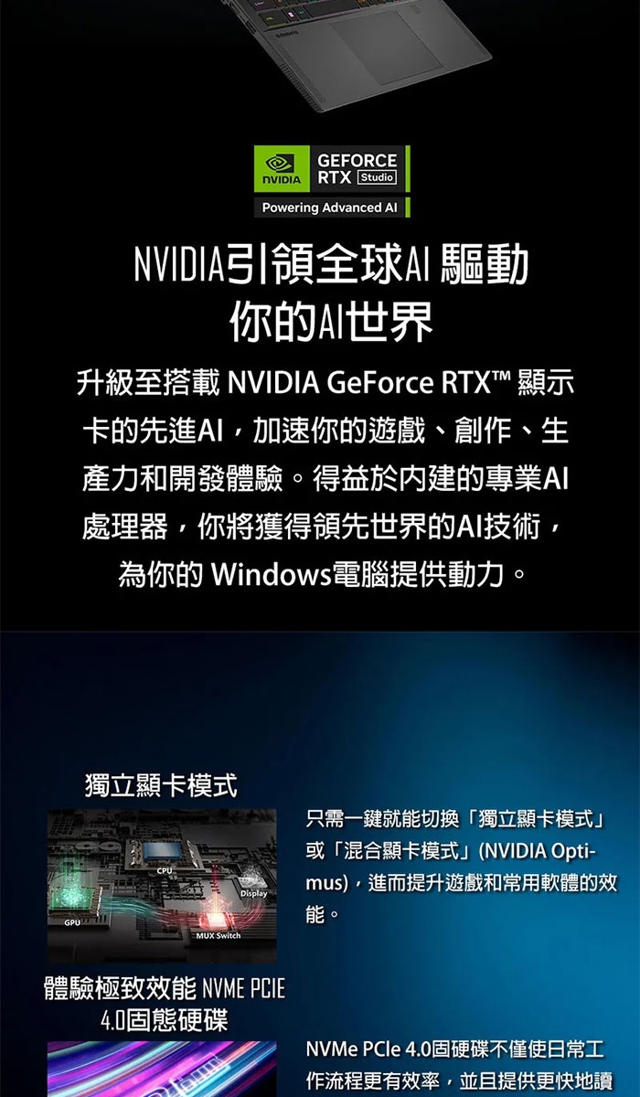 MSI微星 Stealth A3HVFG-058TW - 詳情1