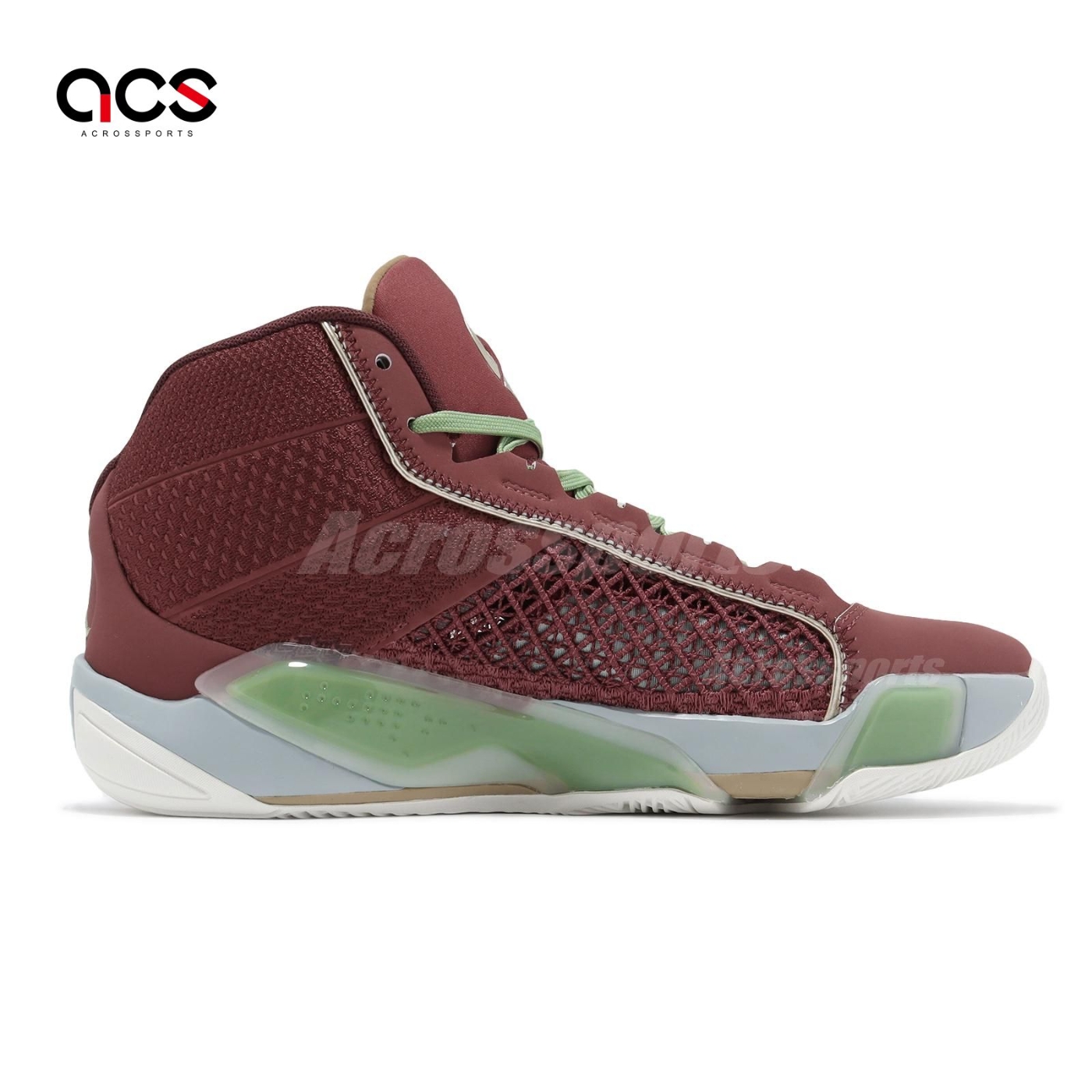 Nike 籃球鞋Air Jordan 38 XXXVIII CNY PF 新年紅綠麂皮男鞋FQ8896-600