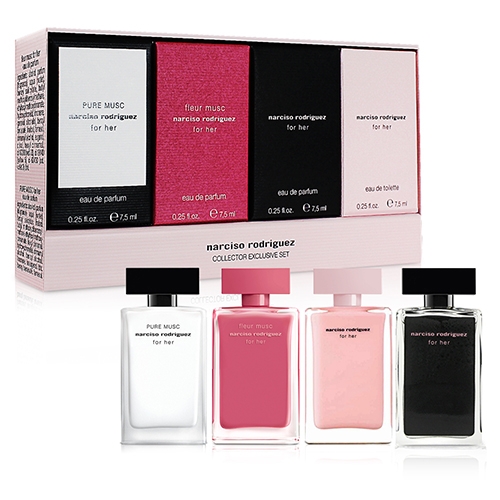 Narciso Rodriguez 小香水禮盒7.5mlX4入組(For Her淡香水+For Her淡
