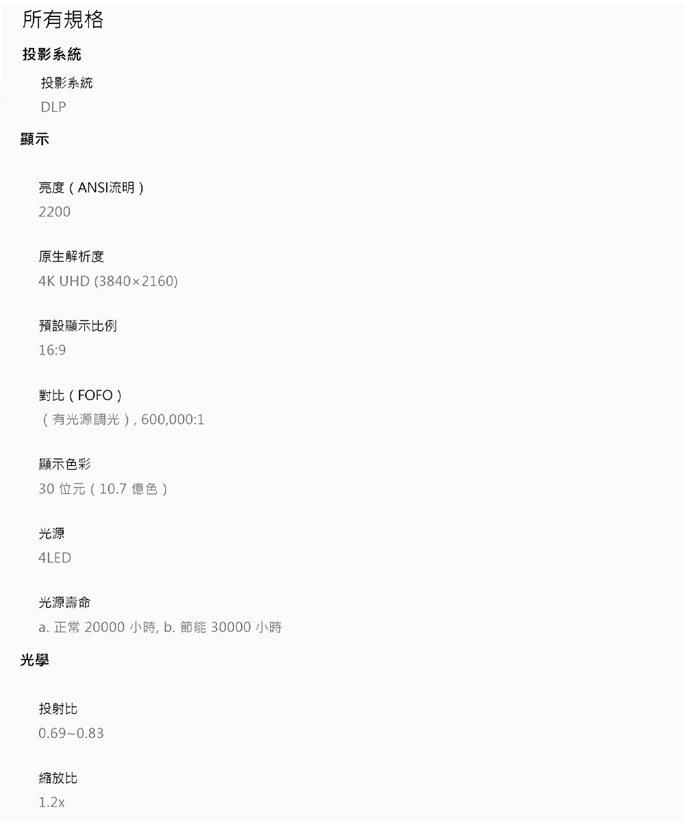 BenQ明碁 X500i - 詳情3