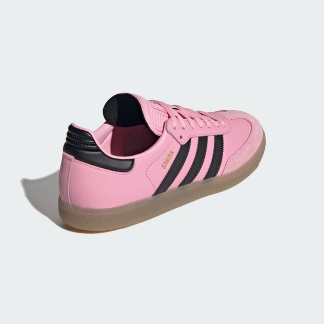 Adidas Samba Messi Miami IH8158 男女休閒鞋經典復古聯名款芭比粉黑