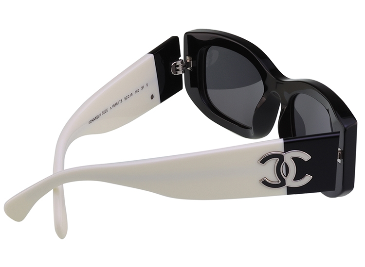 CHANEL 偏光香奈兒太陽眼鏡(黑配白色)CH5525 | 飾品| Yahoo購物中心
