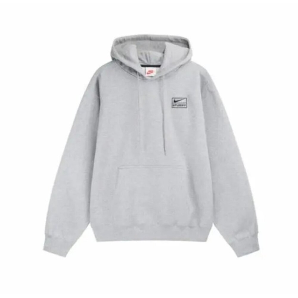 Nike x Stussy Hoodie Grey 灰色帽Tee 亞版聯名保暖DJ9489-063 | NIKE