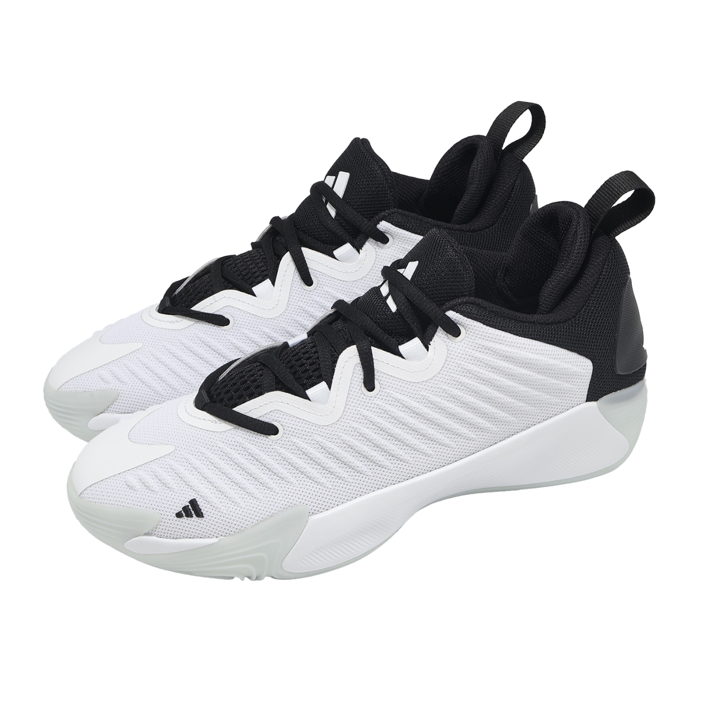 adidas 籃球鞋Initiation 男鞋白黑緩震運動鞋愛迪達JP8013 | 籃球鞋
