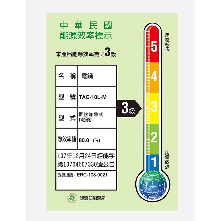 TATUNG大同 TAC-10L-MBK - 詳情2