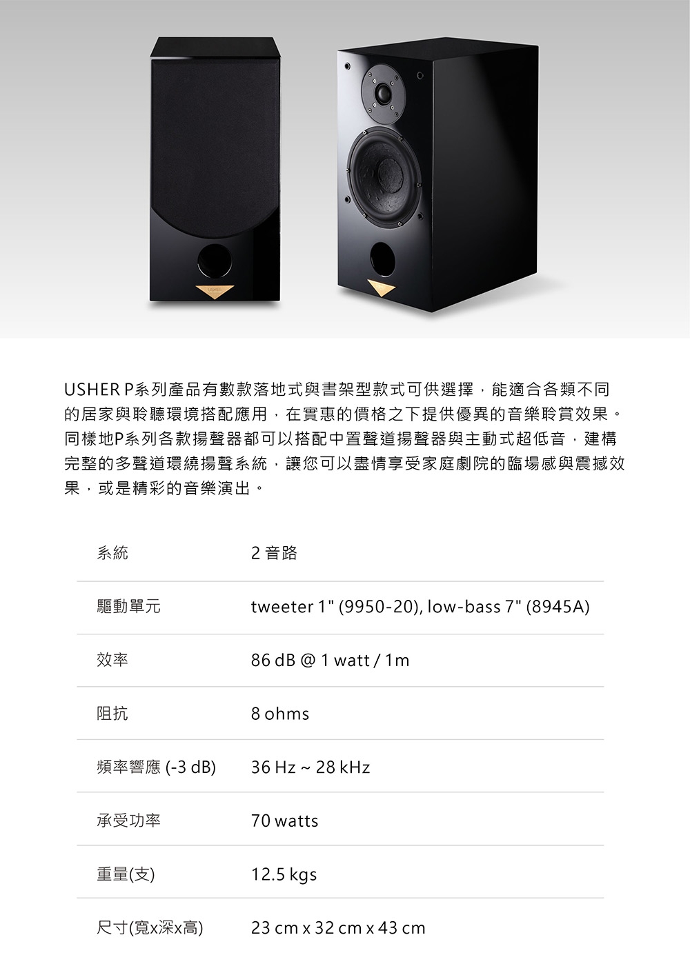 USHER雅瑟 P-701 - 詳情1