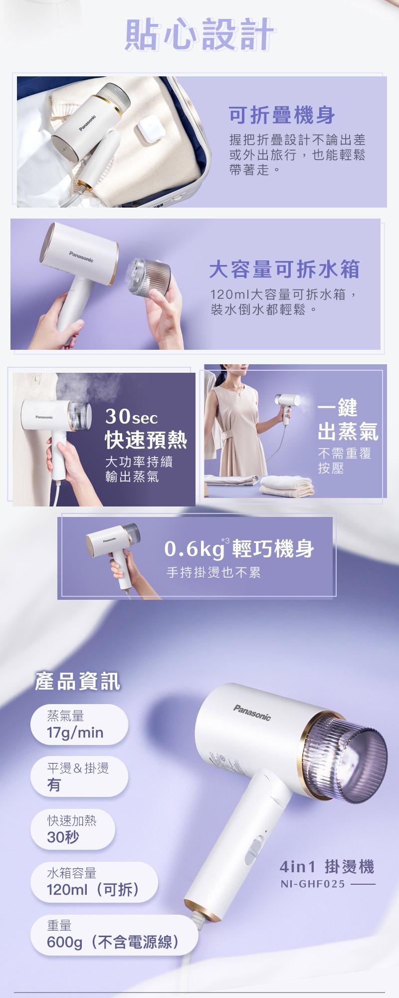 Panasonic國際牌 NI-GHF025 - 詳情1