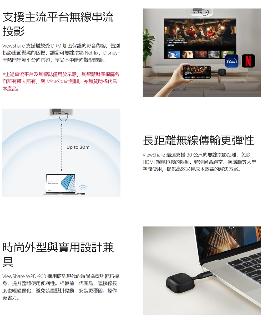 ViewSonic優派 WPD-900 - 詳情1